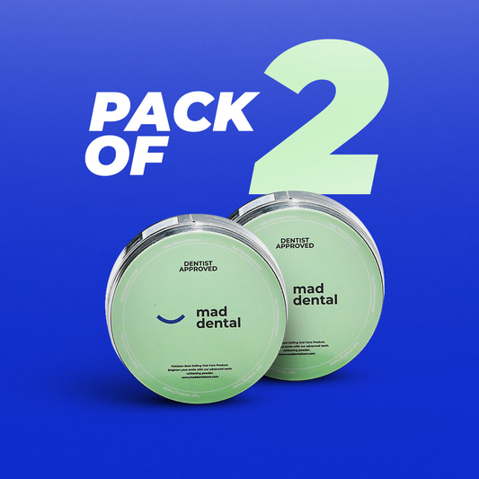 MAD Care Teeth Whitening Powder - Pack of 2 (RECOMMENDED) Extra 11% OFF